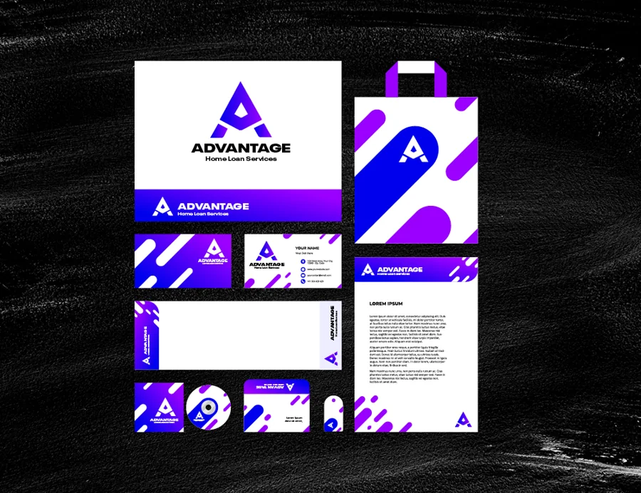 Advantage: identity & stationery